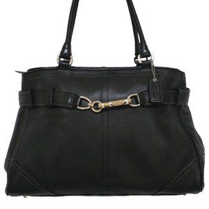 COACH Hamptons Leather Satchel